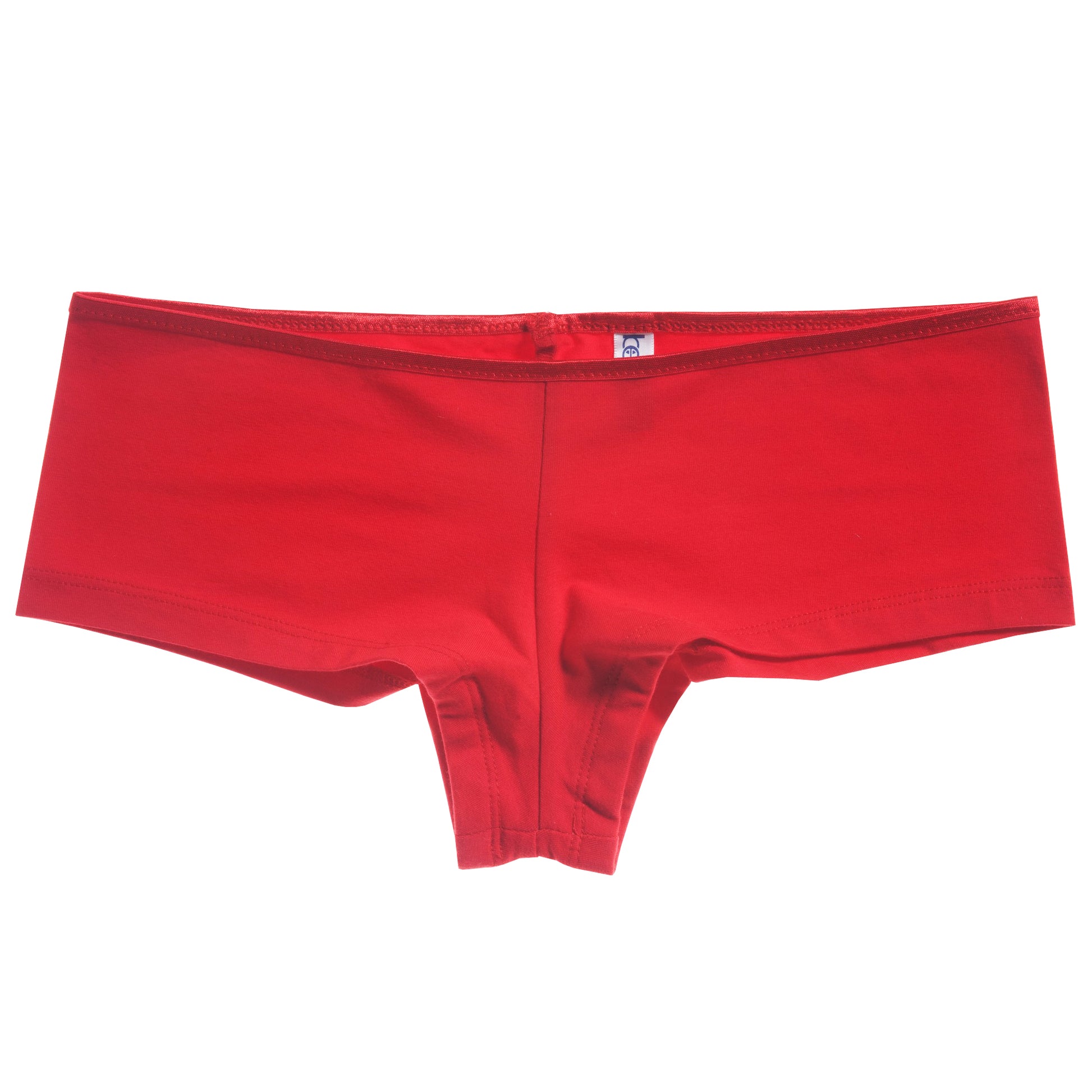 Red - Front - Bella + Canvas Womens-Ladies Cotton Spandex Shortie Briefs