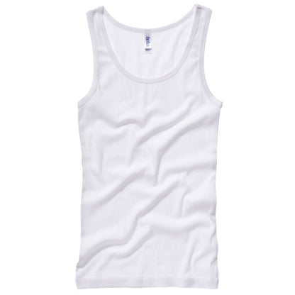 Pale Blue - Back - Bella + Canvas Womens-Ladies Sheer Rib Tank Vest Top