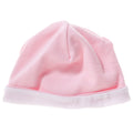 Pink - White - Front - Bella + Canvas Baby Unisex Reversible Baby Rib Beanie Hat