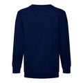 Deep Navy - Back - Fruit Of The Loom Kids Unisex Classic 80-20 Set-In Sweatshirt