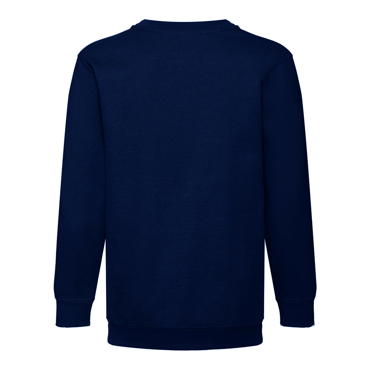 Deep Navy - Back - Fruit Of The Loom Kids Unisex Classic 80-20 Set-In Sweatshirt