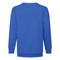 Royal Blue - Back - Fruit Of The Loom Kids Unisex Classic 80-20 Set-In Sweatshirt