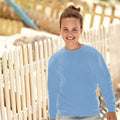 Sky Blue - Back - Fruit Of The Loom Kids Unisex Classic 80-20 Set-In Sweatshirt