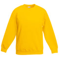 Sunflower - Front - Fruit Of The Loom Kids Unisex Classic 80-20 Set-In Sweatshirt