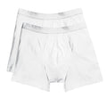 White - Front - Fruit Of The Loom Mens Classic Boxer Shorts (Pack Of 2)