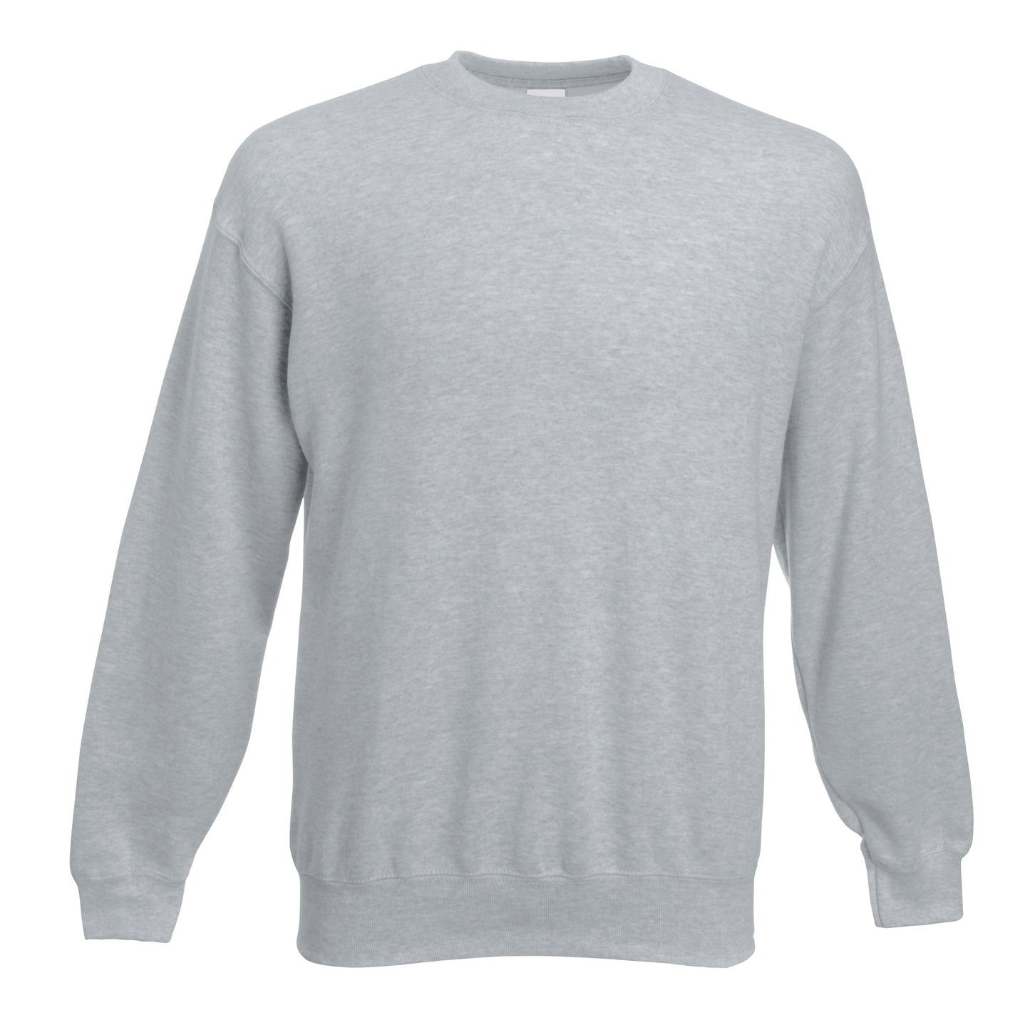Heather Grey - Front - Fruit Of The Loom Unisex Premium 70-30 Set-In Sweatshirt