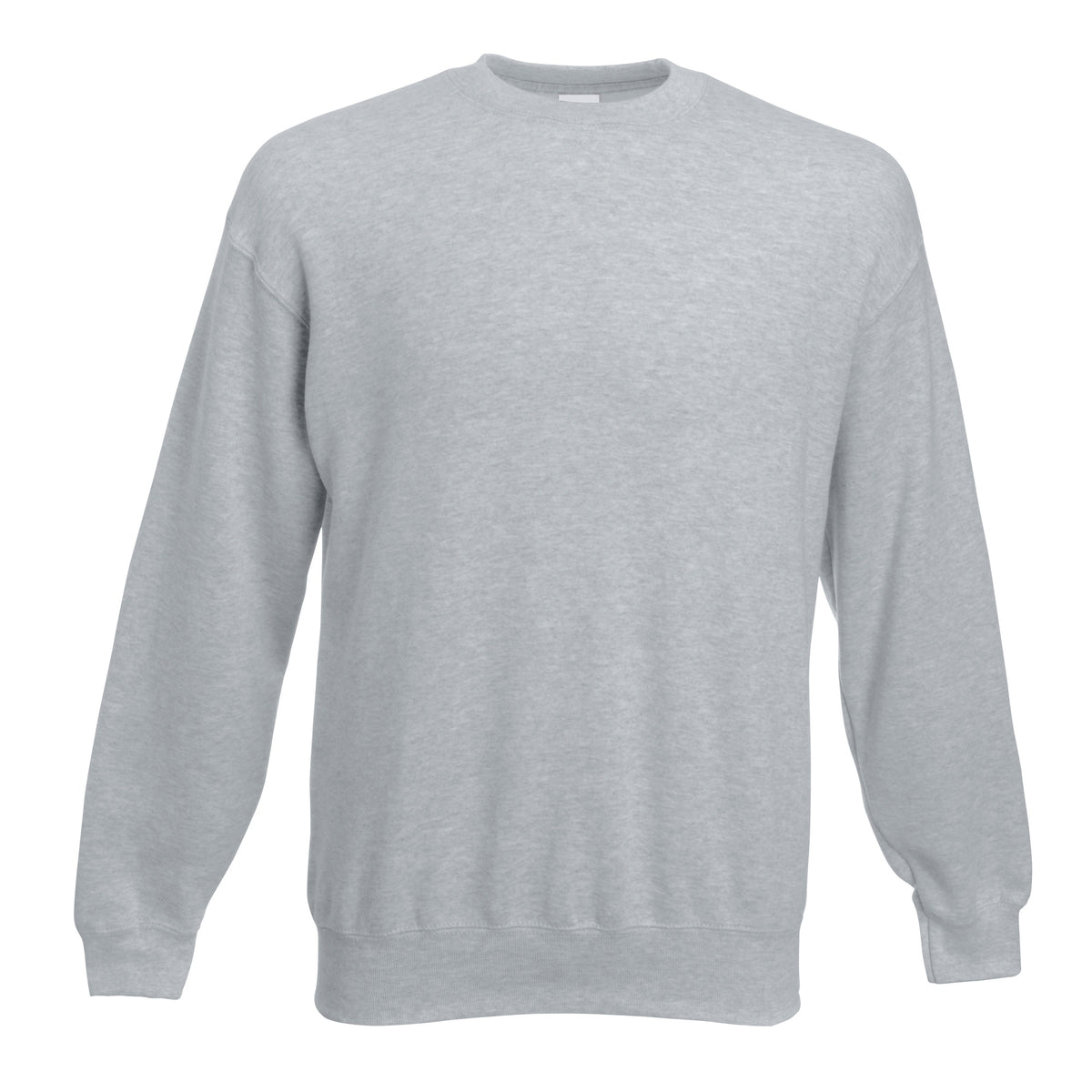 Heather Grey - Front - Fruit Of The Loom Unisex Premium 70-30 Set-In Sweatshirt