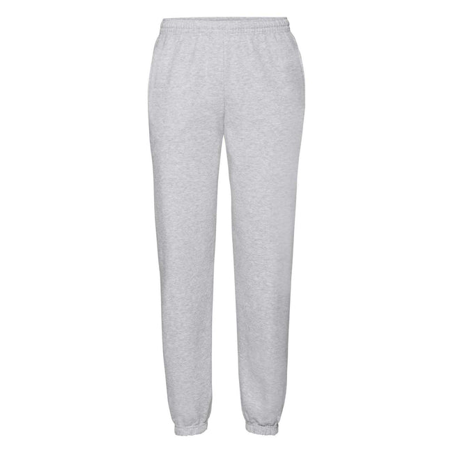 Heather Grey - Front - Fruit Of The Loom Mens Premium 70-30 Elasticated Jog Pants - Jogging Bottoms
