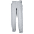 Heather Grey - Back - Fruit Of The Loom Mens Premium 70-30 Elasticated Jog Pants - Jogging Bottoms