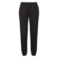 Black - Front - Fruit Of The Loom Mens Premium 70-30 Elasticated Jog Pants - Jogging Bottoms