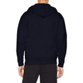 Deep Navy - Back - Fruit Of The Loom Mens Premium 70-30 Hooded Zip-Up Sweatshirt - Hoodie