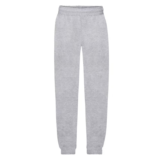 Heather Grey - Front - Fruit Of The Loom Kids Unisex Premium 70-30 Jog Pants - Jogging Bottoms