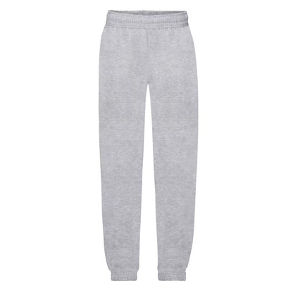 Heather Grey - Front - Fruit Of The Loom Kids Unisex Premium 70-30 Jog Pants - Jogging Bottoms
