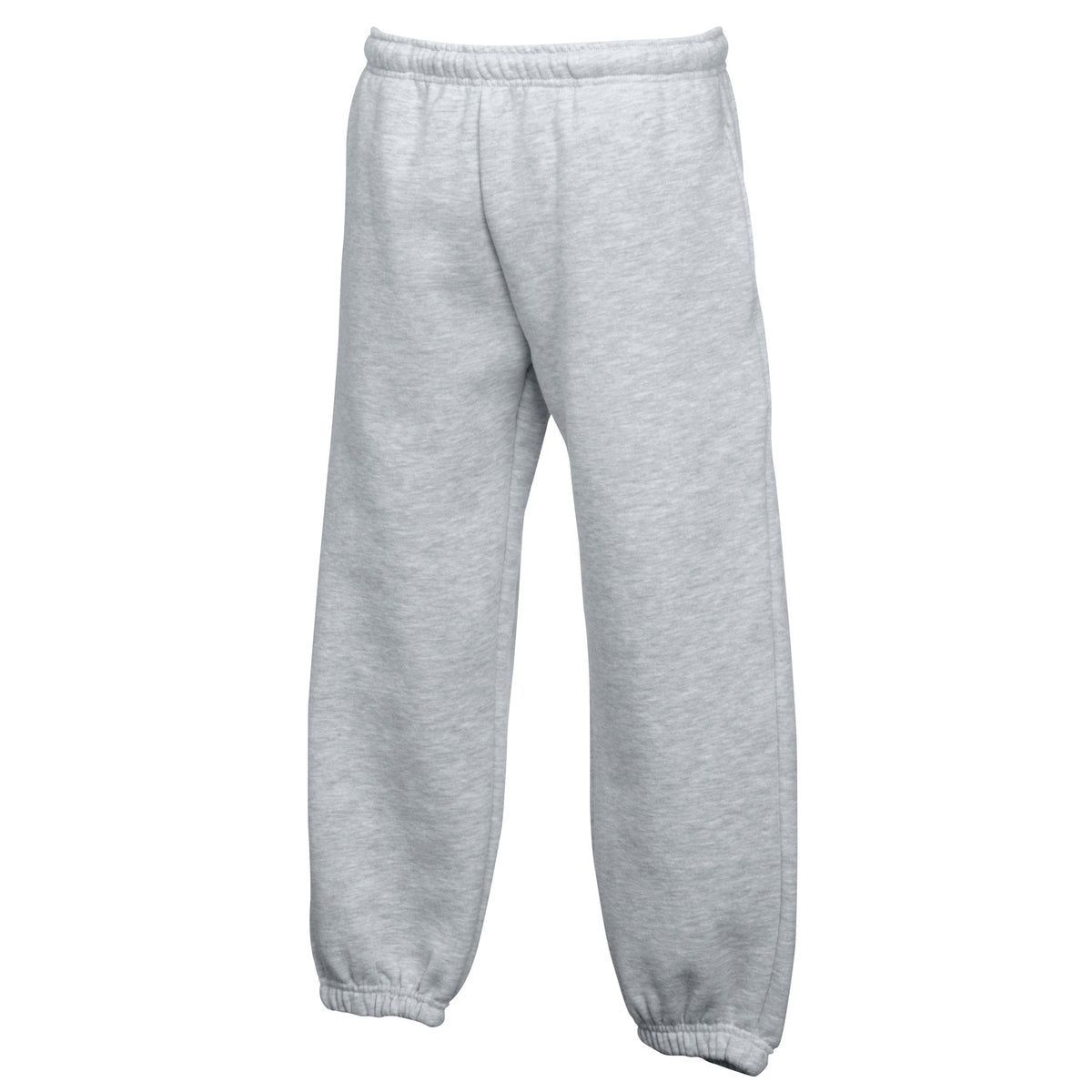 Heather Grey - Side - Fruit Of The Loom Kids Unisex Premium 70-30 Jog Pants - Jogging Bottoms