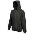 Charcoal - Front - Fruit Of The Loom Mens Premium 70-30 Hooded Sweatshirt - Hoodie