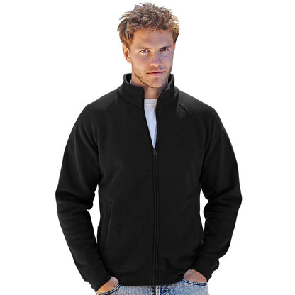 Black - Back - Fruit Of The Loom Mens Premium 70-30 Full Zip Sweatshirt Jacket
