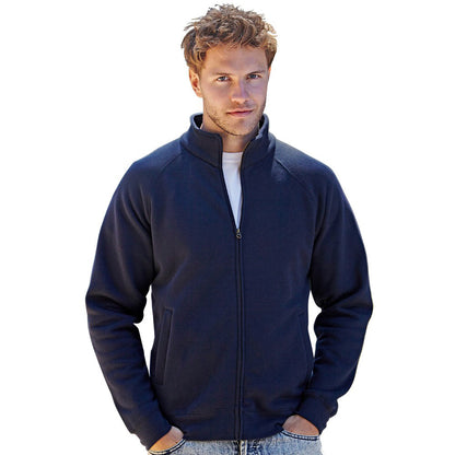 Deep Navy - Back - Fruit Of The Loom Mens Premium 70-30 Full Zip Sweatshirt Jacket