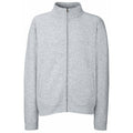 Heather Grey - Front - Fruit Of The Loom Mens Premium 70-30 Full Zip Sweatshirt Jacket