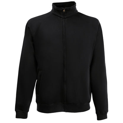 Black - Front - Fruit Of The Loom Mens Premium 70-30 Full Zip Sweatshirt Jacket