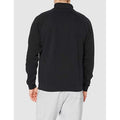 Black - Back - Fruit Of The Loom Mens Premium 70-30 Zip Neck Sweatshirt