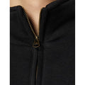 Black - Side - Fruit Of The Loom Mens Premium 70-30 Zip Neck Sweatshirt