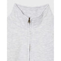 Heather Grey - Side - Fruit Of The Loom Mens Premium 70-30 Zip Neck Sweatshirt