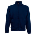 Deep Navy - Front - Fruit Of The Loom Mens Premium 70-30 Zip Neck Sweatshirt