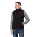 Black - Side - Regatta Mens 210 Microfleece Bodywarmer - Gilet