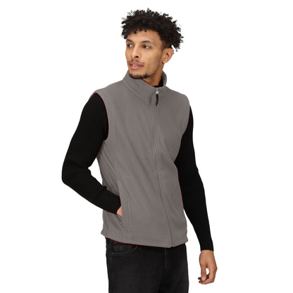 Seal Grey - Side - Regatta Mens 210 Microfleece Bodywarmer - Gilet