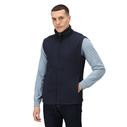 Dark Navy - Side - Regatta Mens 210 Microfleece Bodywarmer - Gilet