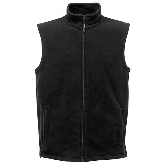 Black - Front - Regatta Mens 210 Microfleece Bodywarmer - Gilet