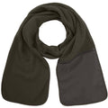 Grey - Back - Result Active Anti-Pilling Fleece Winter Scarf With Zip Pocket