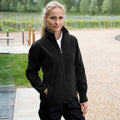 Black - Back - Result Womens-Ladies La Femme® Osaka Combed Pile Softshell Jacket (Waterproof, Windproof And Breathable)