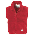 Red - Front - Result Childrens Unisex Anti-Pill Polar-Therm® Fleece Bodywarmer - Gilet