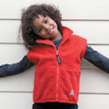 Red - Back - Result Childrens Unisex Anti-Pill Polar-Therm® Fleece Bodywarmer - Gilet