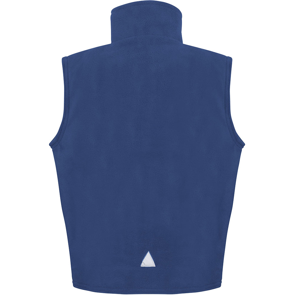 Royal - Back - Result Childrens Unisex Anti-Pill Polar-Therm® Fleece Bodywarmer - Gilet