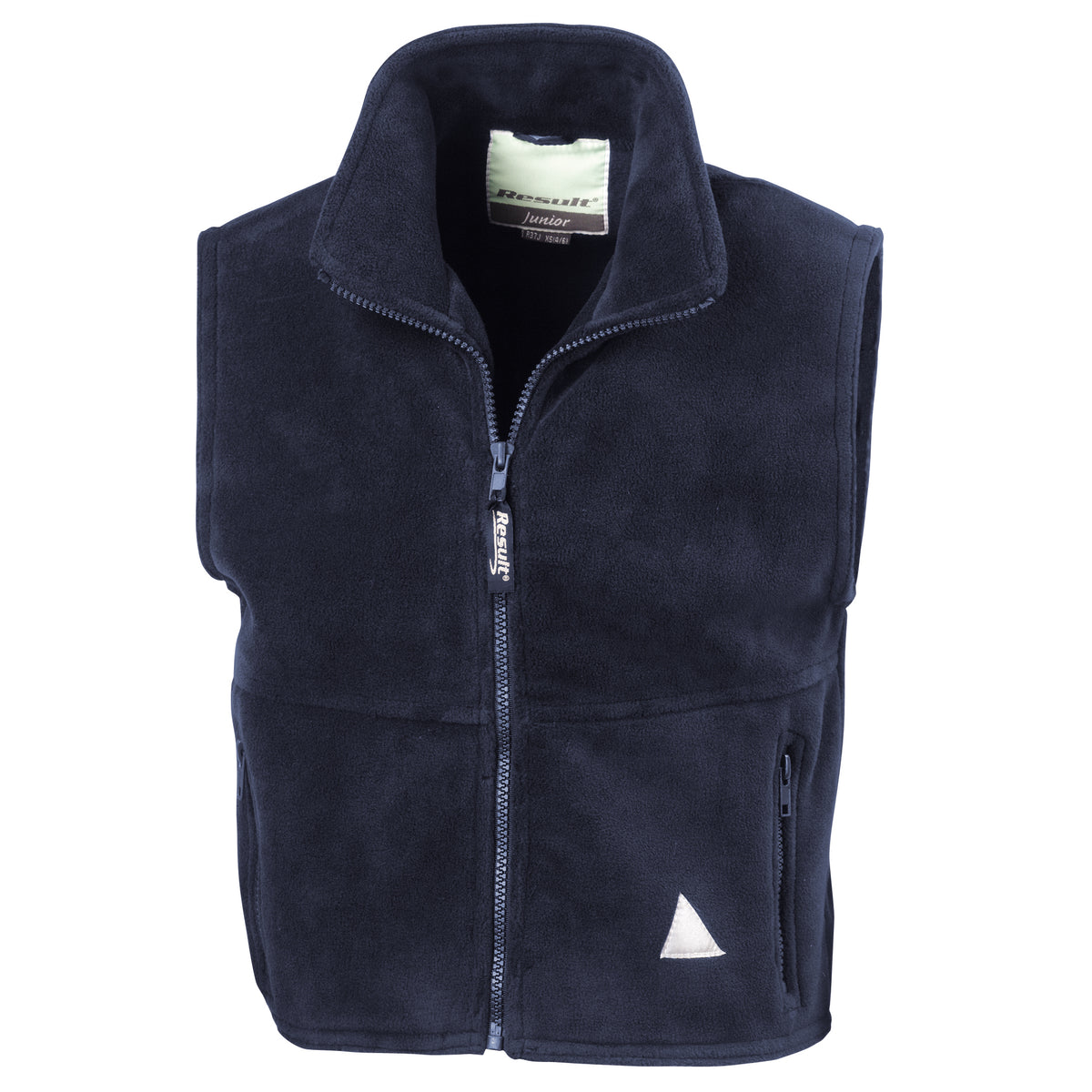 Navy - Front - Result Childrens Unisex Anti-Pill Polar-Therm® Fleece Bodywarmer - Gilet