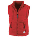 Red - Front - Result Childrens Unisex Ultra Padded Bodywarmer - Gilet (Water Repellent & Windproof)