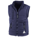 Navy - Front - Result Childrens Unisex Ultra Padded Bodywarmer - Gilet (Water Repellent & Windproof)