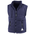 Navy - Front - Result Childrens Unisex Ultra Padded Bodywarmer - Gilet (Water Repellent & Windproof)