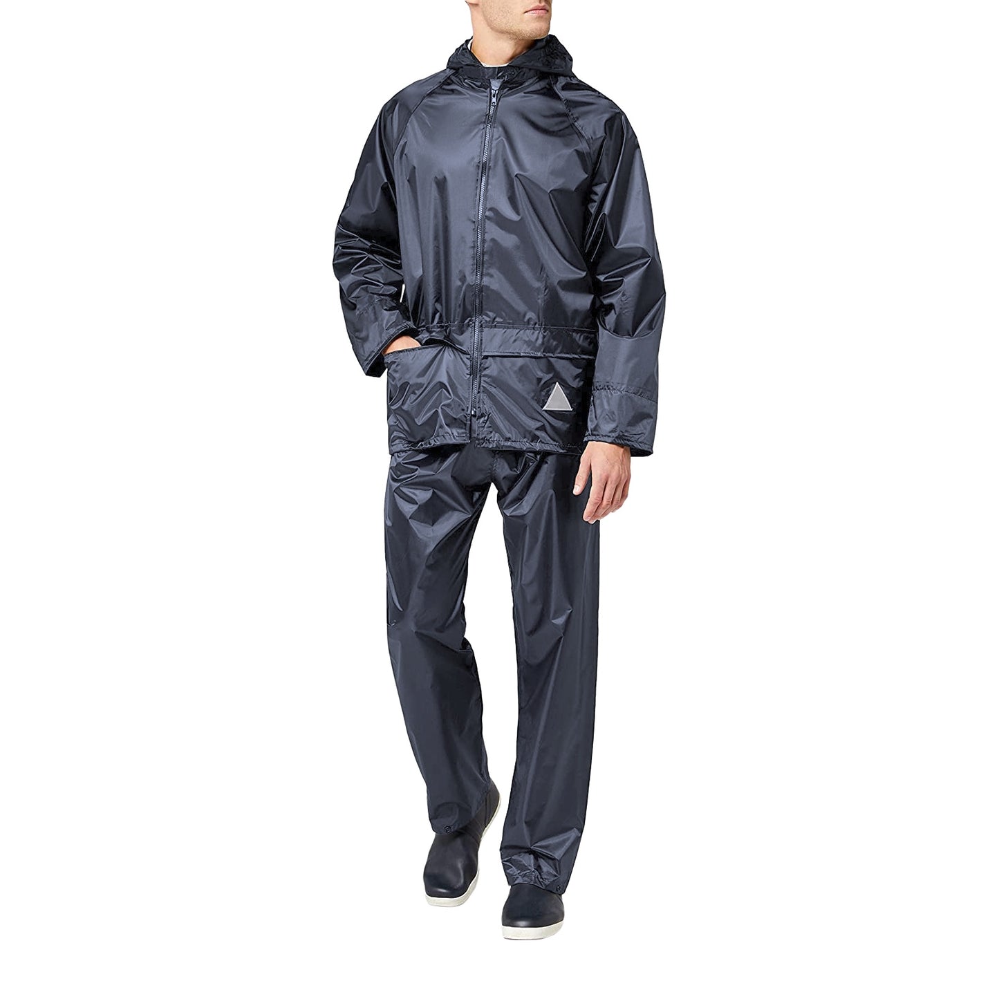 Navy - Lifestyle - Result Mens Heavyweight Waterproof Rain Suit (Jacket & Trouser Suit)