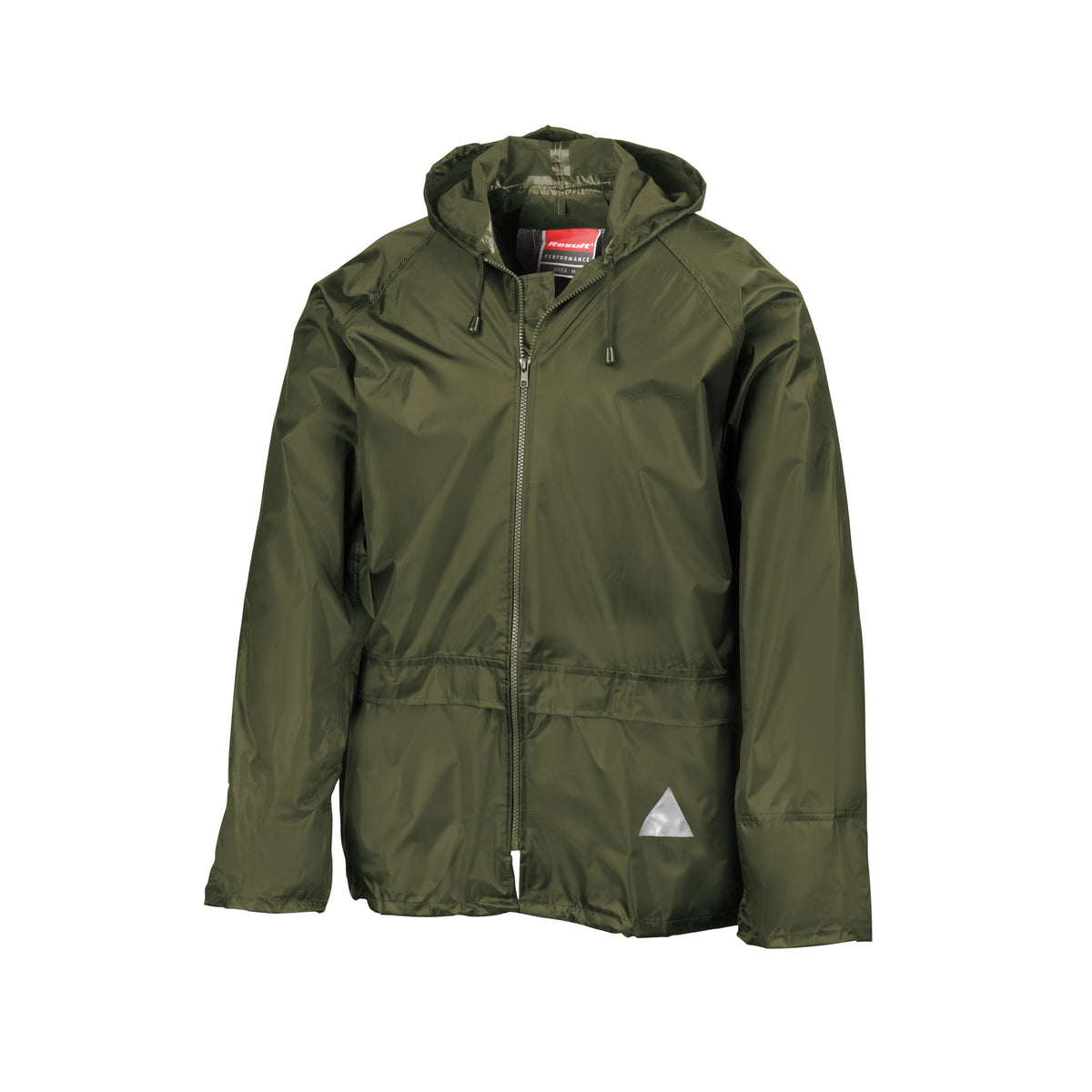 Olive - Back - Result Mens Heavyweight Waterproof Rain Suit (Jacket & Trouser Suit)