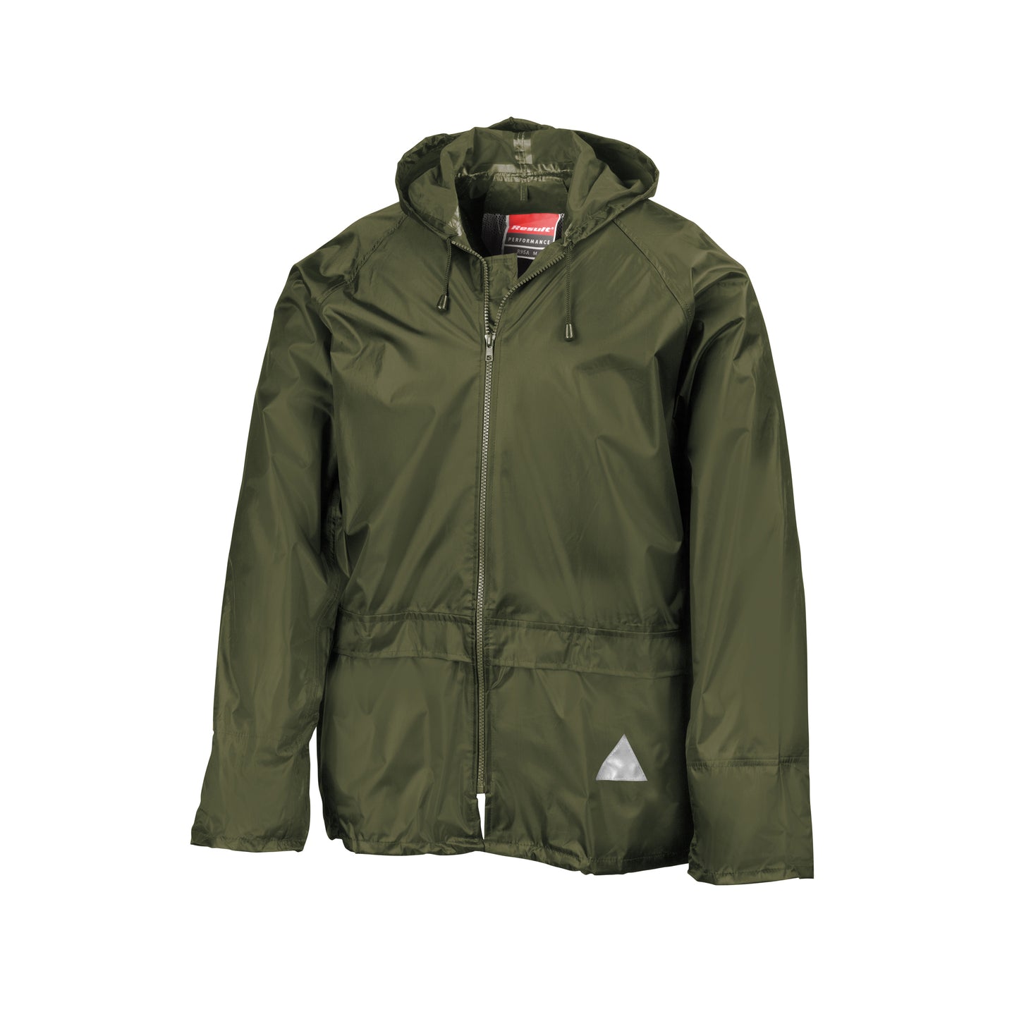 Olive - Back - Result Mens Heavyweight Waterproof Rain Suit (Jacket & Trouser Suit)