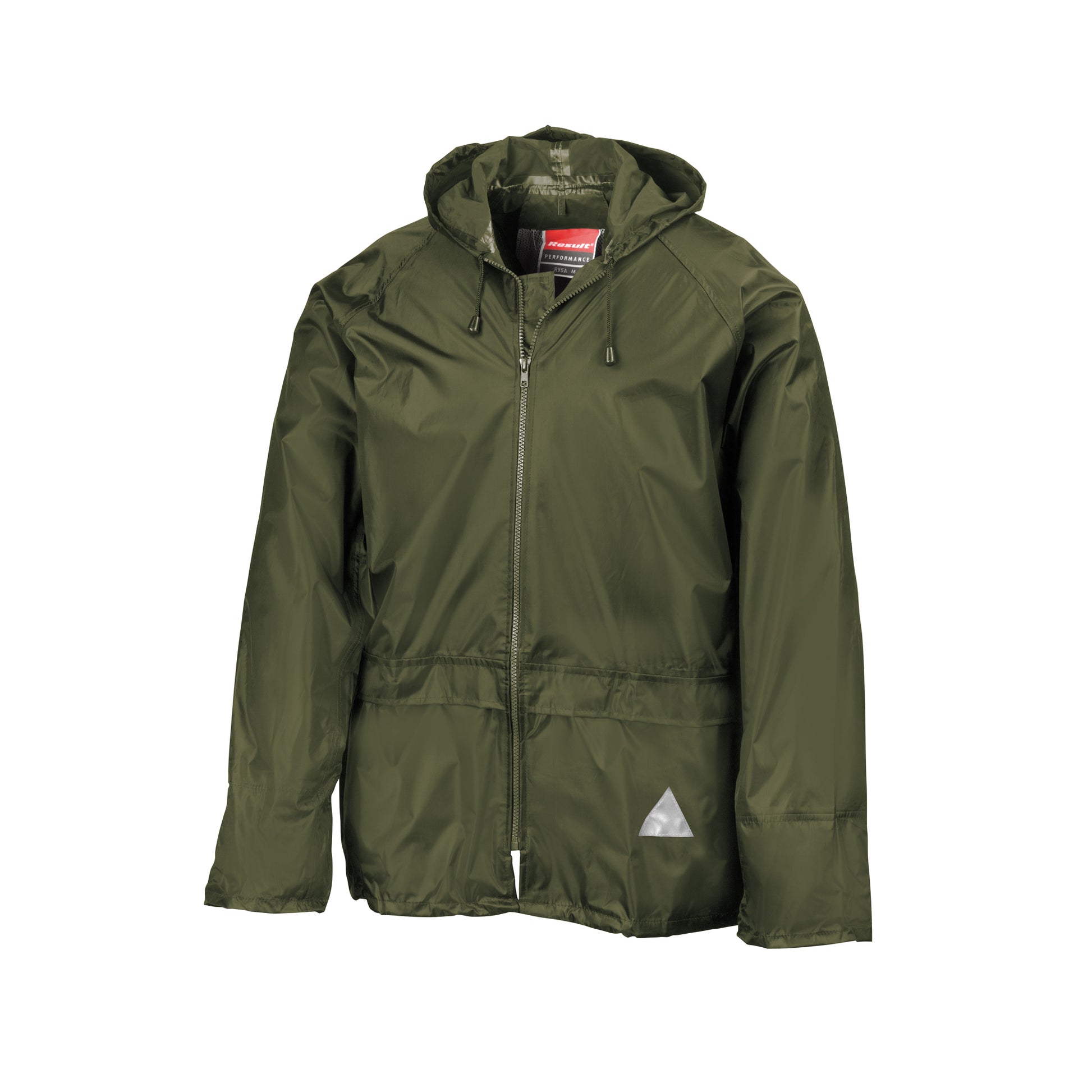 Olive - Back - Result Mens Heavyweight Waterproof Rain Suit (Jacket & Trouser Suit)