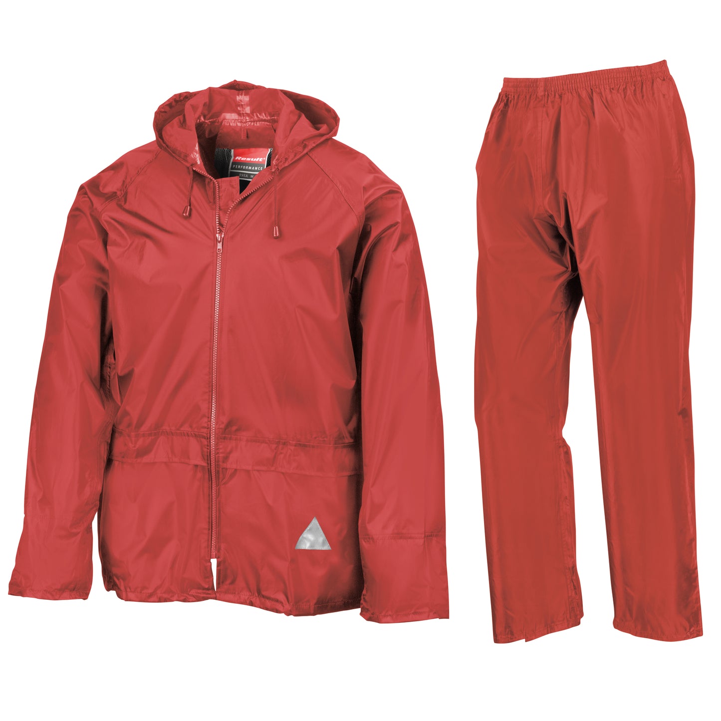 Red - Front - Result Mens Heavyweight Waterproof Rain Suit (Jacket & Trouser Suit)