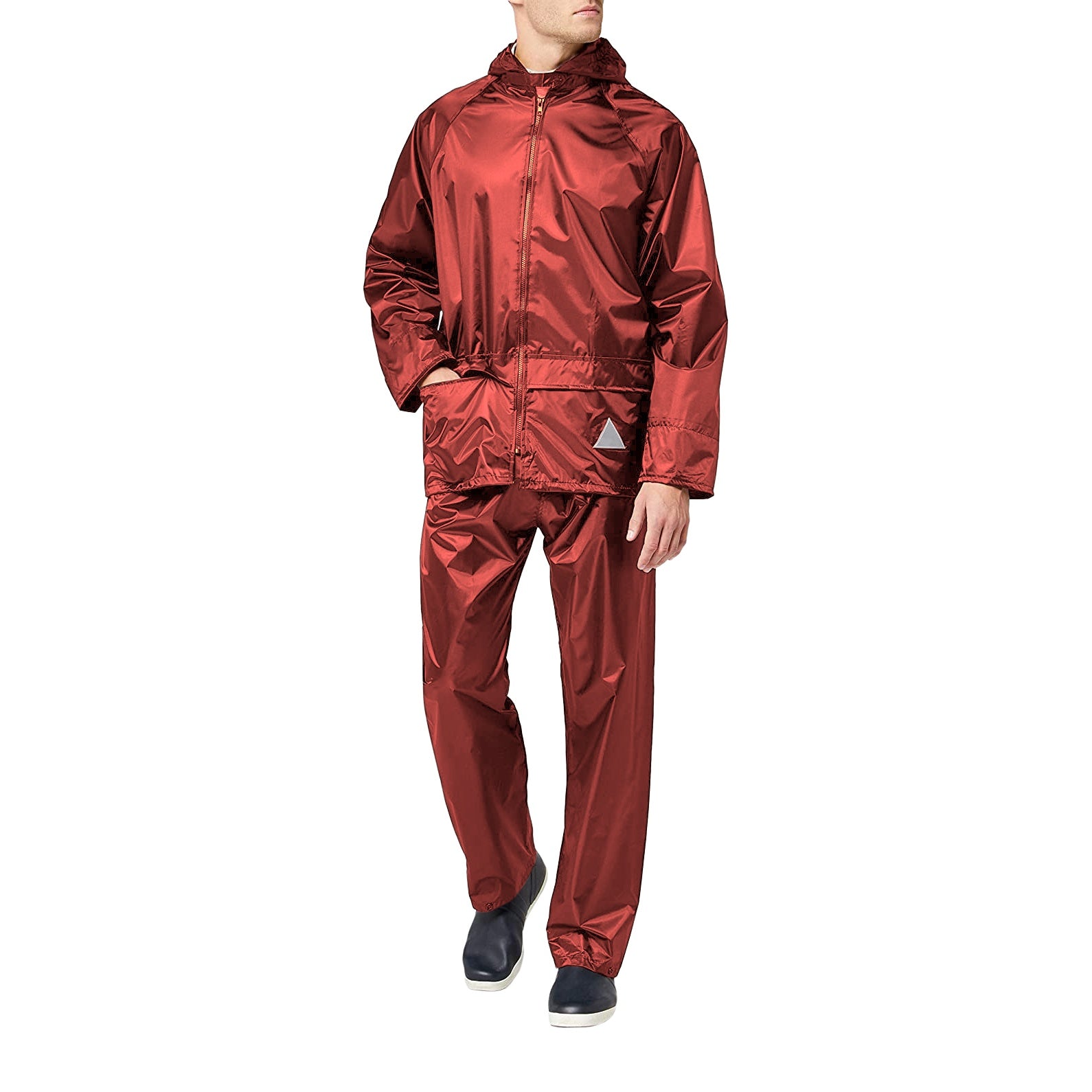 Red - Lifestyle - Result Mens Heavyweight Waterproof Rain Suit (Jacket & Trouser Suit)