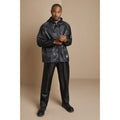 Black - Back - Result Mens Heavyweight Waterproof Rain Suit (Jacket & Trouser Suit)