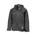 Black - Lifestyle - Result Mens Heavyweight Waterproof Rain Suit (Jacket & Trouser Suit)