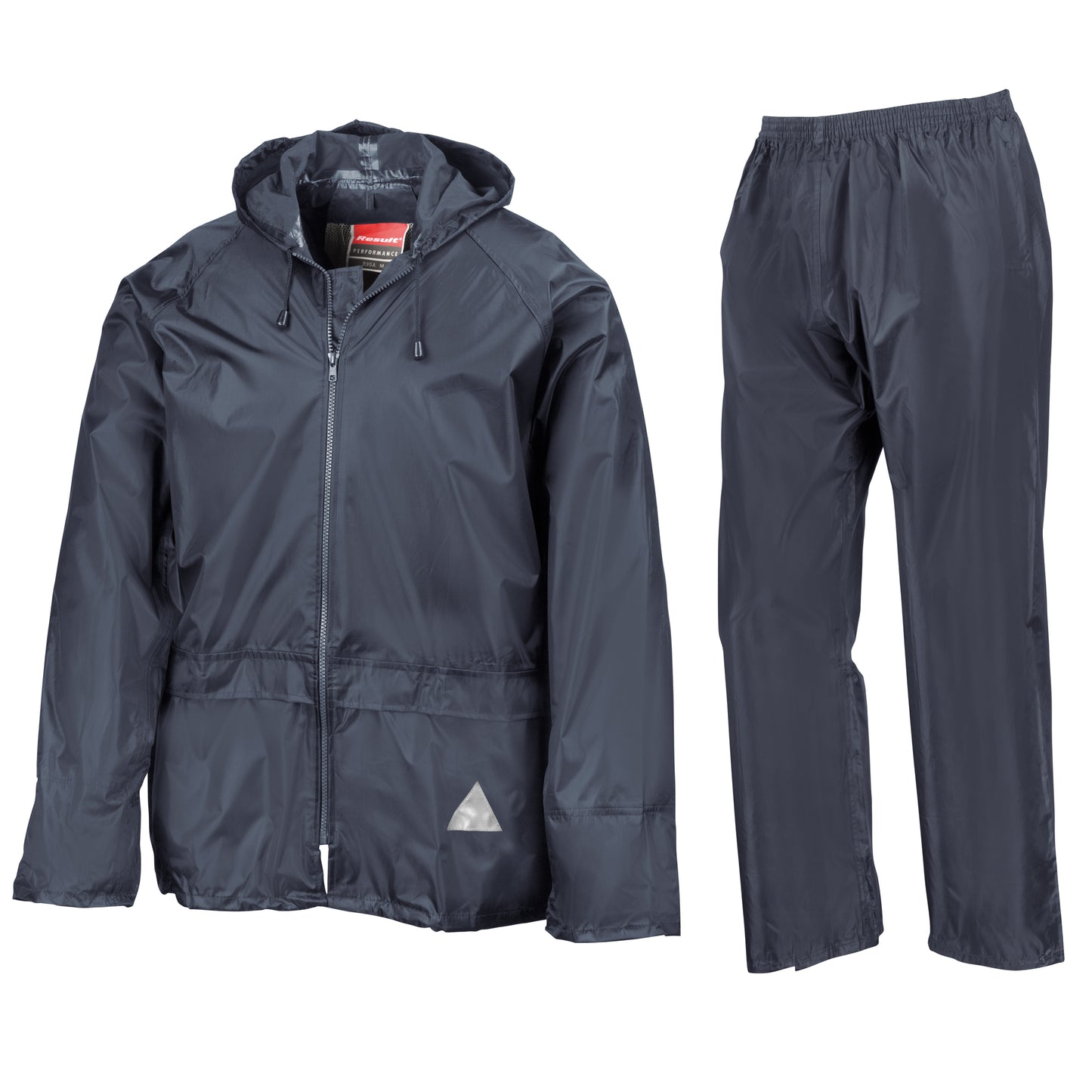 Navy - Front - Result Mens Heavyweight Waterproof Rain Suit (Jacket & Trouser Suit)