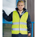 Fluorescent Yellow - Back - Result Core Kids Unisex Hi-Vis Safety Vest